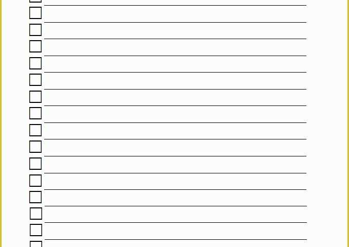 Free Checklist Template Of Blank Checklist Template Checklist Template …