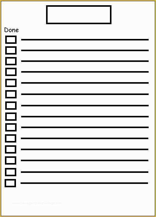 Free Checklist Template Of Cool to Do List to Do Sheet Template