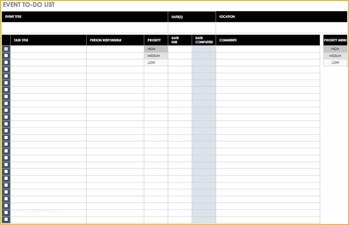 Free Checklist Template Of Free Task and Checklist Templates