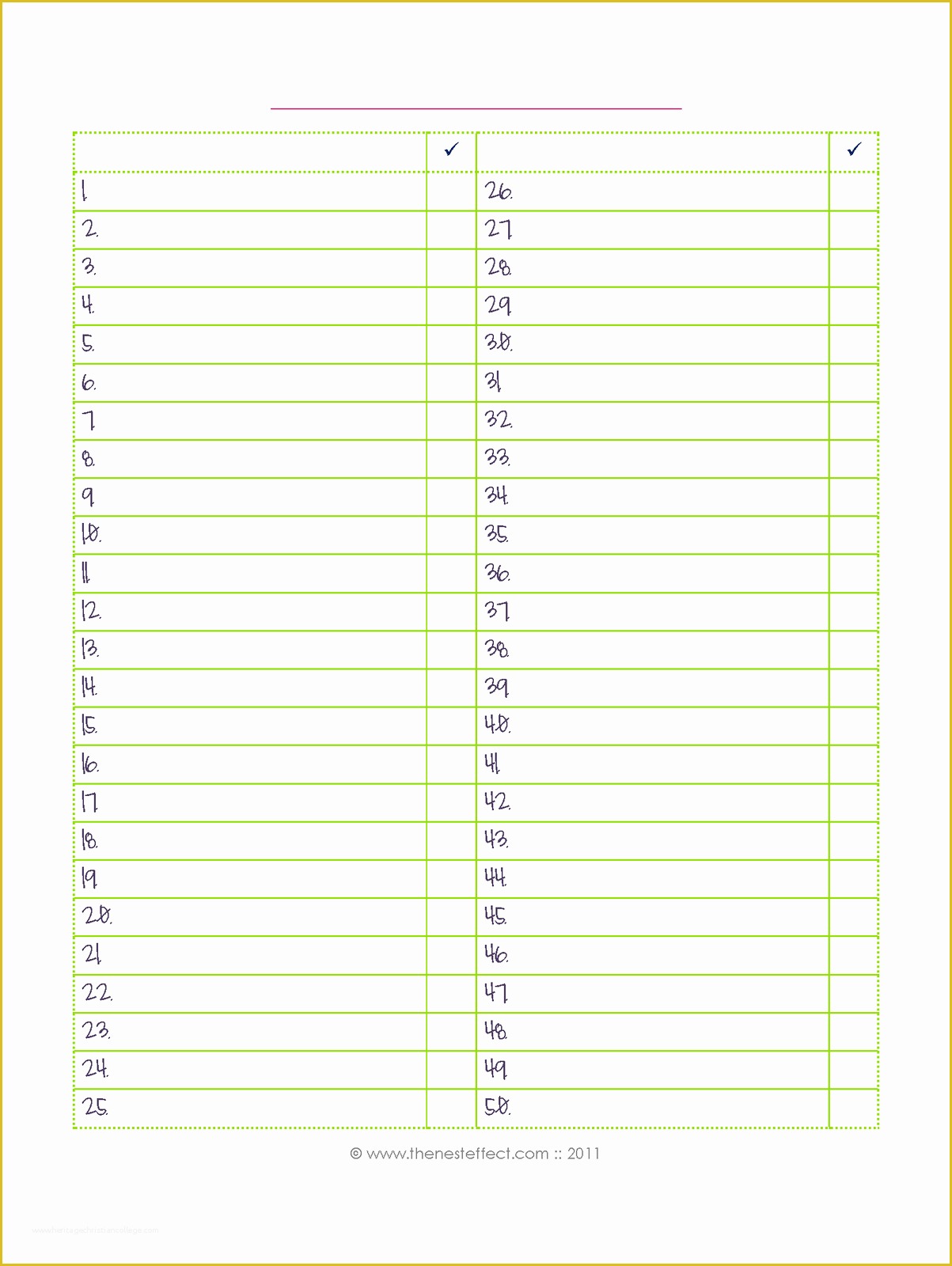 Free Checklist Template Of the Nest Effect Free Printable Editable Blank Checklist