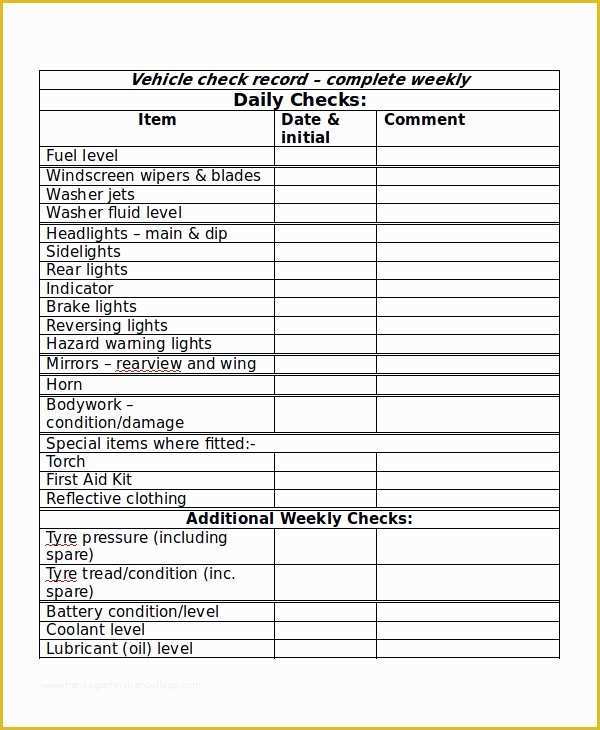 Free Checklist Template Word Of 10 Checklist Samples In Word