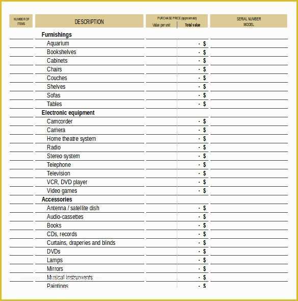 Free Checklist Template Word Of 17 Inventory Checklist Templates Free Pdf Word format