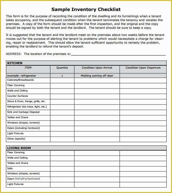 Free Checklist Template Word Of 17 Sample Inventory Checklist Templates