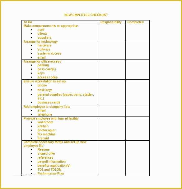 Free Checklist Template Word Of 34 Word Checklist Templates