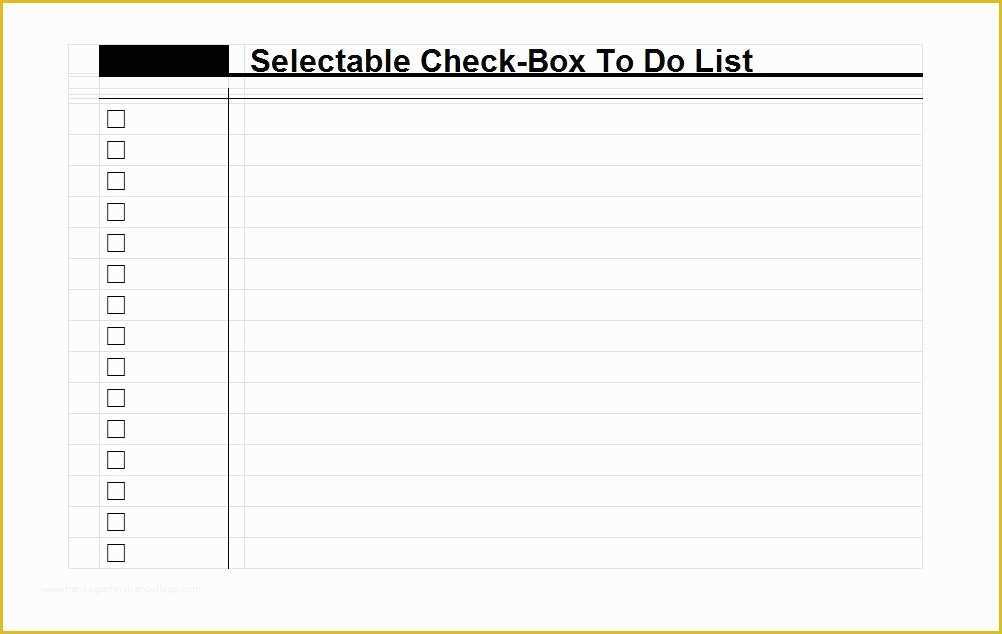 Free Checklist Template Word Of 50 Printable to Do List & Checklist Templates Excel Word