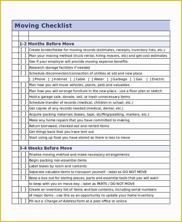 Free Checklist Template Word Of Checklist Template 16 Free Word Excel Pdf Document