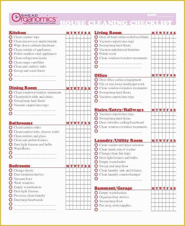 Free Checklist Template Word Of Checklist Template 19 Free Word Excel Pdf Documents