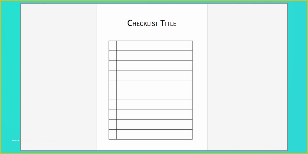 Free Checklist Template Word Of Download Your Free Microsoft Word Checklist Template