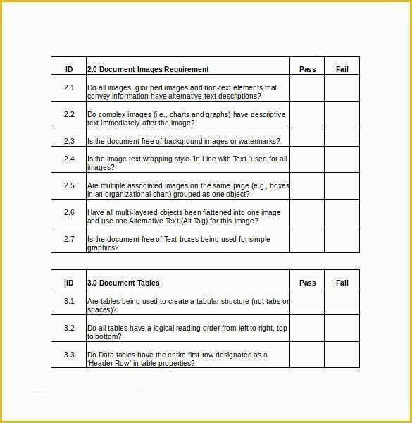 Free Checklist Template Word Of Sample Word Checklist 6 Documents In Word Pdf
