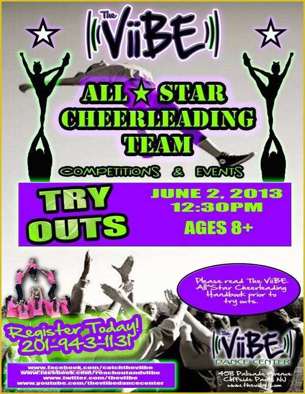 Free Cheerleading Tryout Flyer Template Of Cheer Tryout Flyer Entown Posters