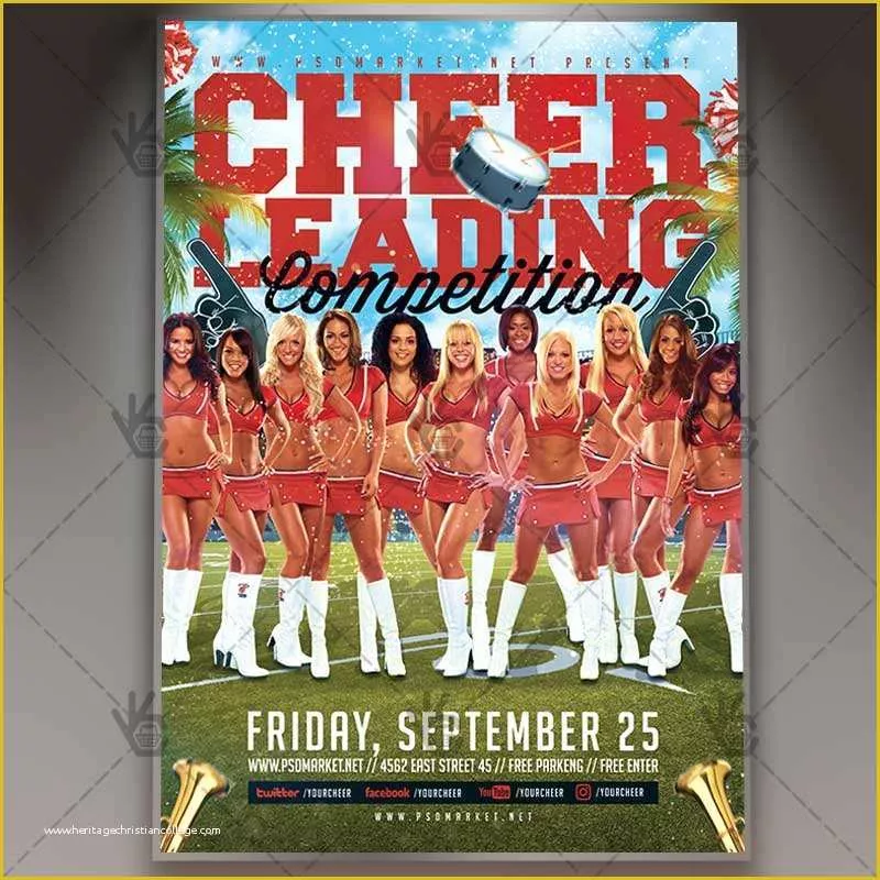 Free Cheerleading Tryout Flyer Template Of Cheerleader Flyer Template Index Of Cdn 14 2011 733