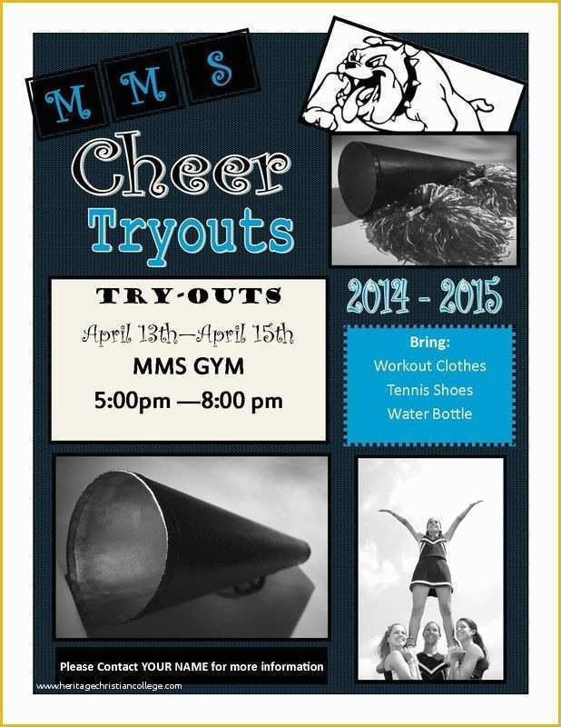 Free Cheerleading Tryout Flyer Template Of Cheerleading Tryout Template Cheerleading