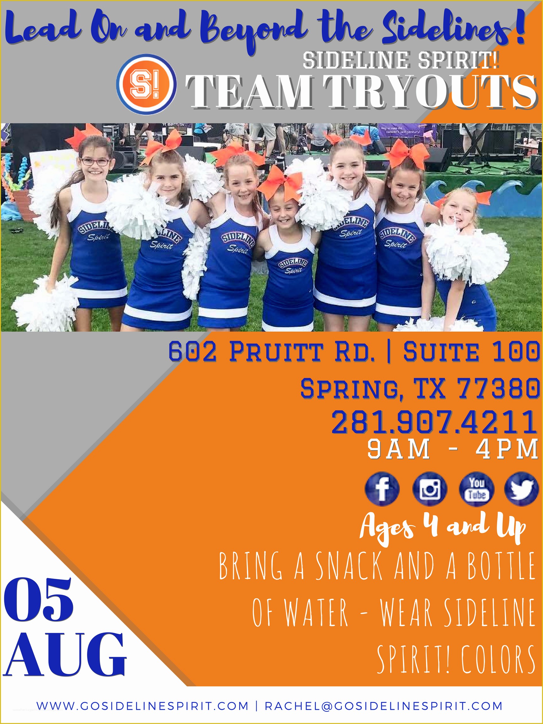 Free Cheerleading Tryout Flyer Template Of events
