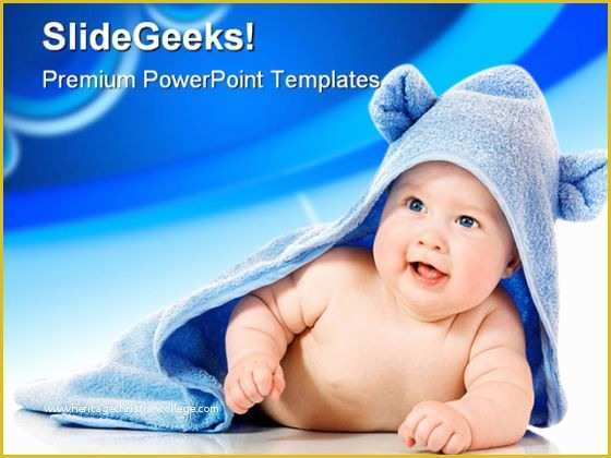 Free Child Care Powerpoint Templates Of Cute Baby Children Powerpoint Template 0810
