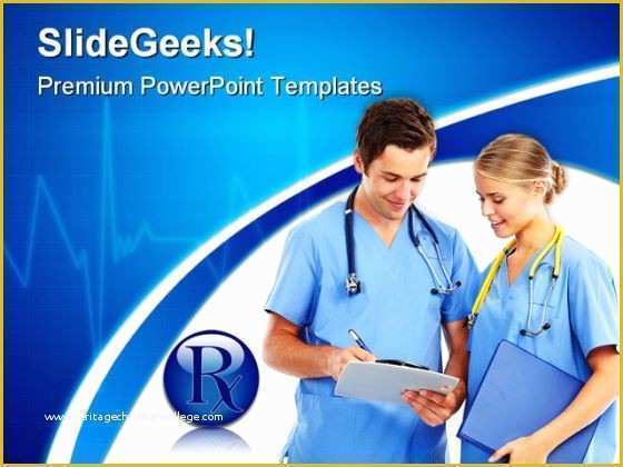 Free Child Care Powerpoint Templates Of Doctors Disscuss Reports Medical Powerpoint Templates and