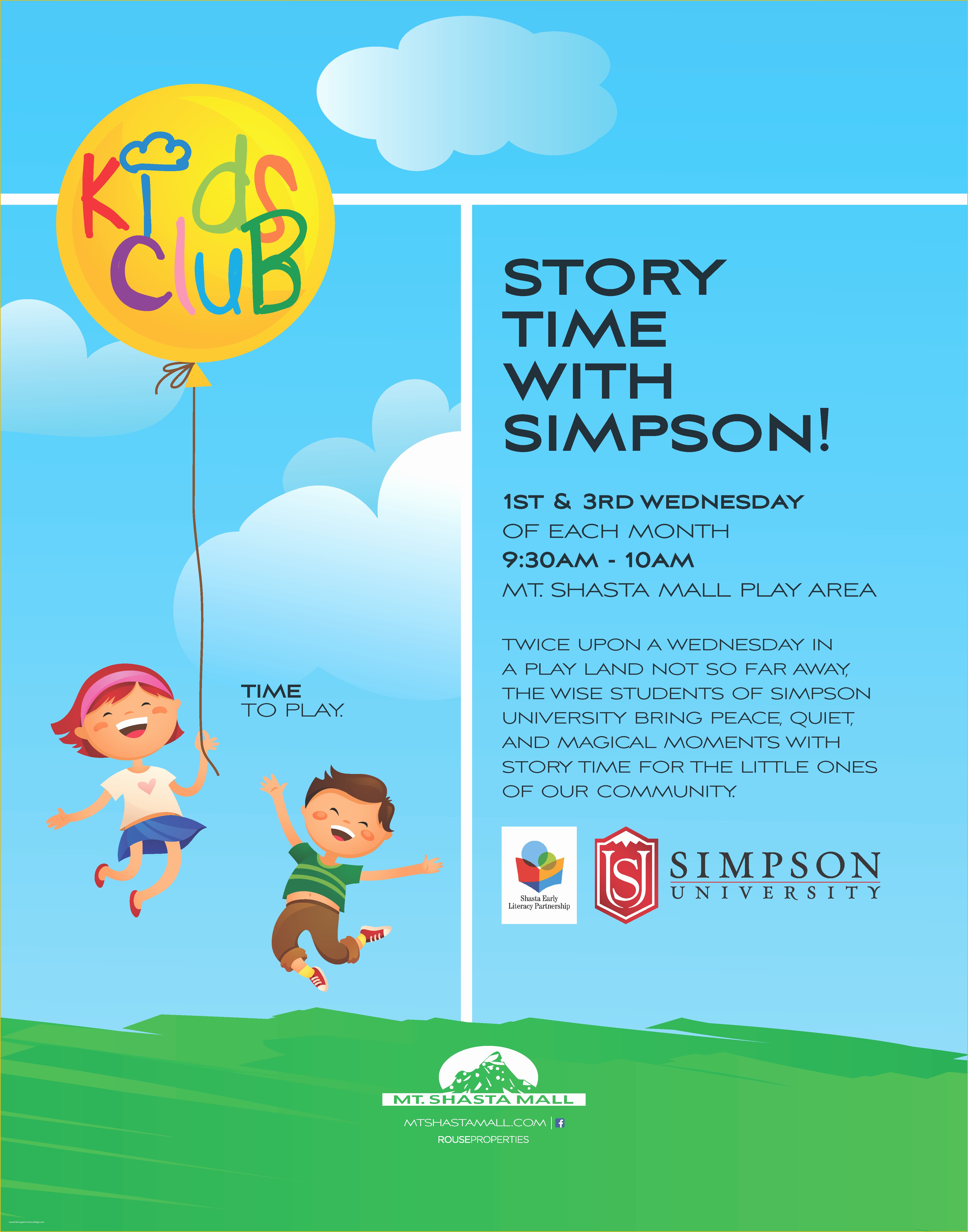 Free Child Care Powerpoint Templates Of Kids Club Story Time with Simpson Flyer with Logos First