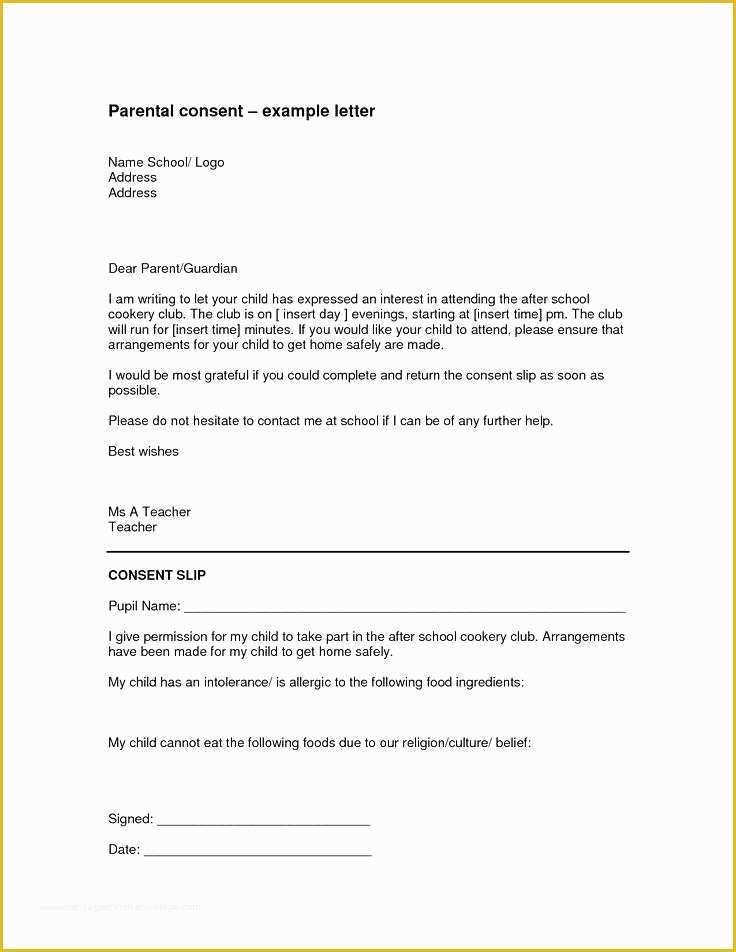 Free Child Travel Consent form Template Of Free Child Travel Consent form Template Unique Parental