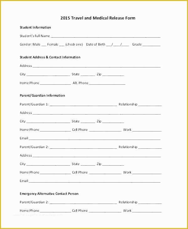 Free Child Travel Consent form Template Of Travel Consent form Template Child Expense Claim Excel