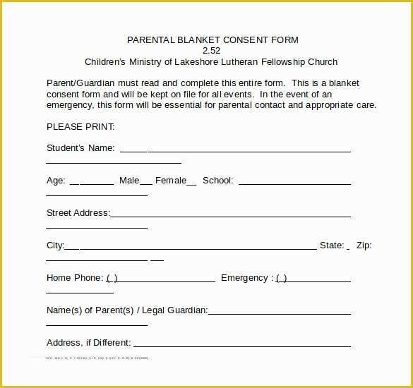 Free Child Travel Consent form Template Pdf Of Sample Child Medical Consent form 5 Download Free