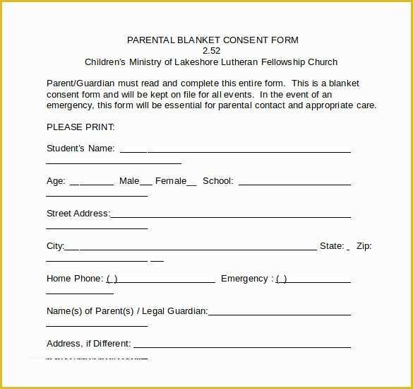 Free Child Travel Consent form Template Pdf Of Sample Child Medical Consent form 5 Download Free