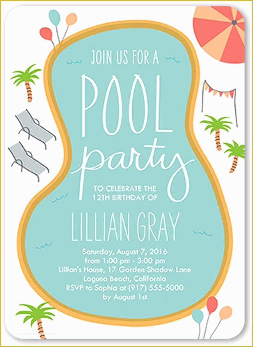 Free Childrens Party Invites Templates Of 18 Birthday Invitations for Kids – Free Sample Templates