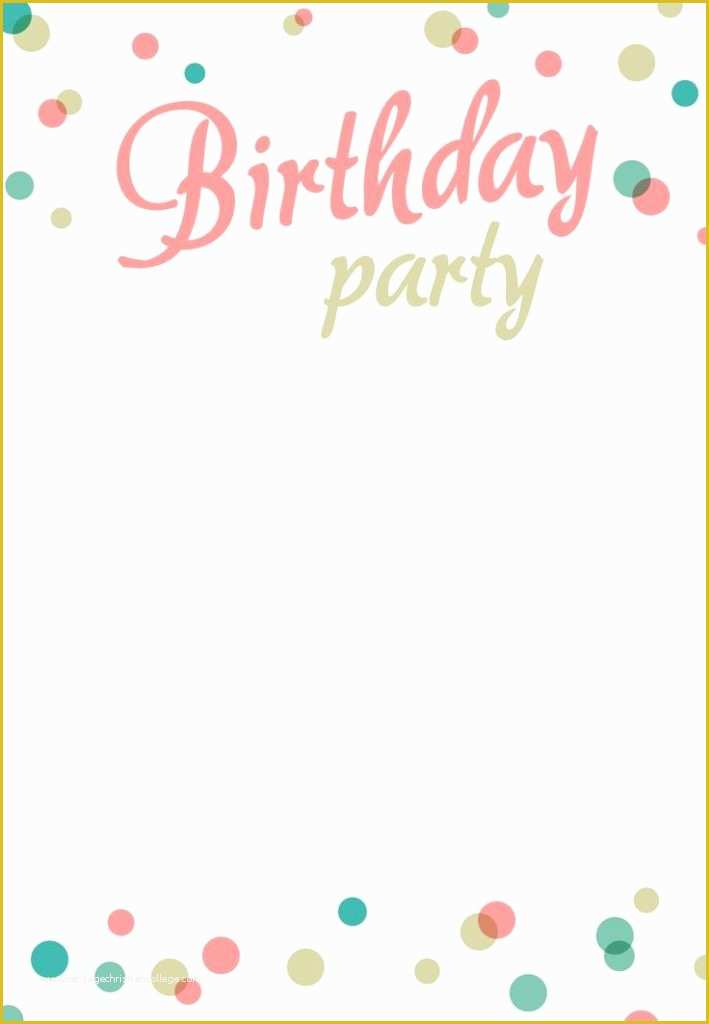 Free Childrens Party Invites Templates Of 20 Birthday Party Invitation Templates