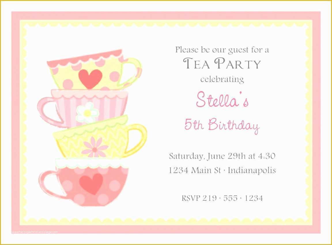 Free Childrens Party Invites Templates Of 5 Kids Birthday Party Invitation Template Free Otoaz