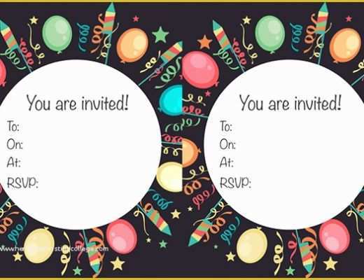 Free Childrens Party Invites Templates Of Free Printable Children S Birthday Party Invitations