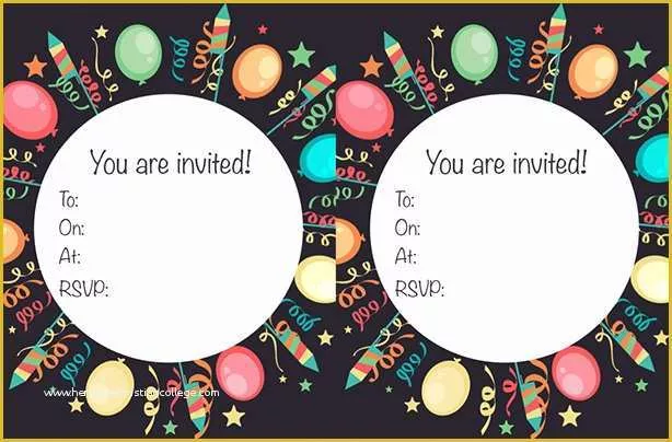 60 Free Childrens Party Invites Templates