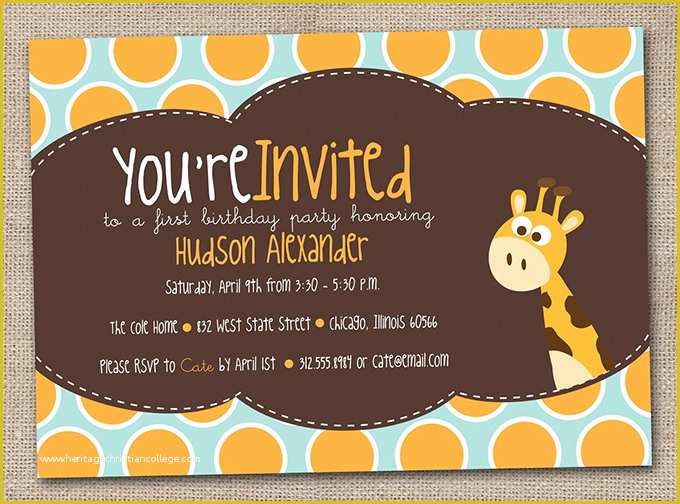 Free Childrens Party Invites Templates Of Kids Invitation Templates – 27 Free Psd Vector Eps Ai