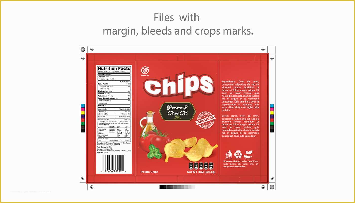 Free Chip Bag Template Of Chips Potato Mockup and Template Packaging On Behance