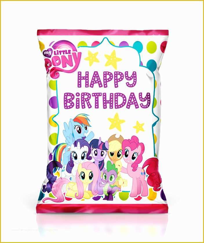 Free Chip Bag Template Of My Little Pony Chip Bag Favor