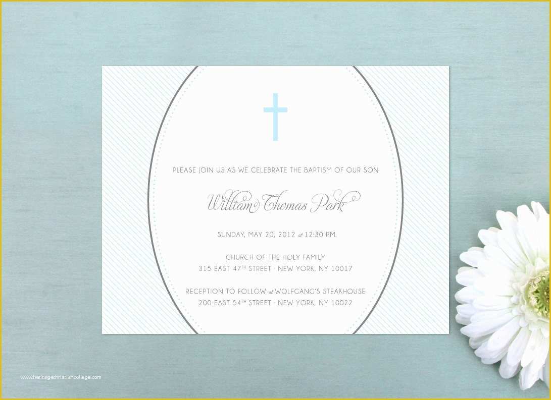 Free Christening Invitation Template for Baby Boy Of Baby Boy Baptism Invitations Baby Christening Invites Baby