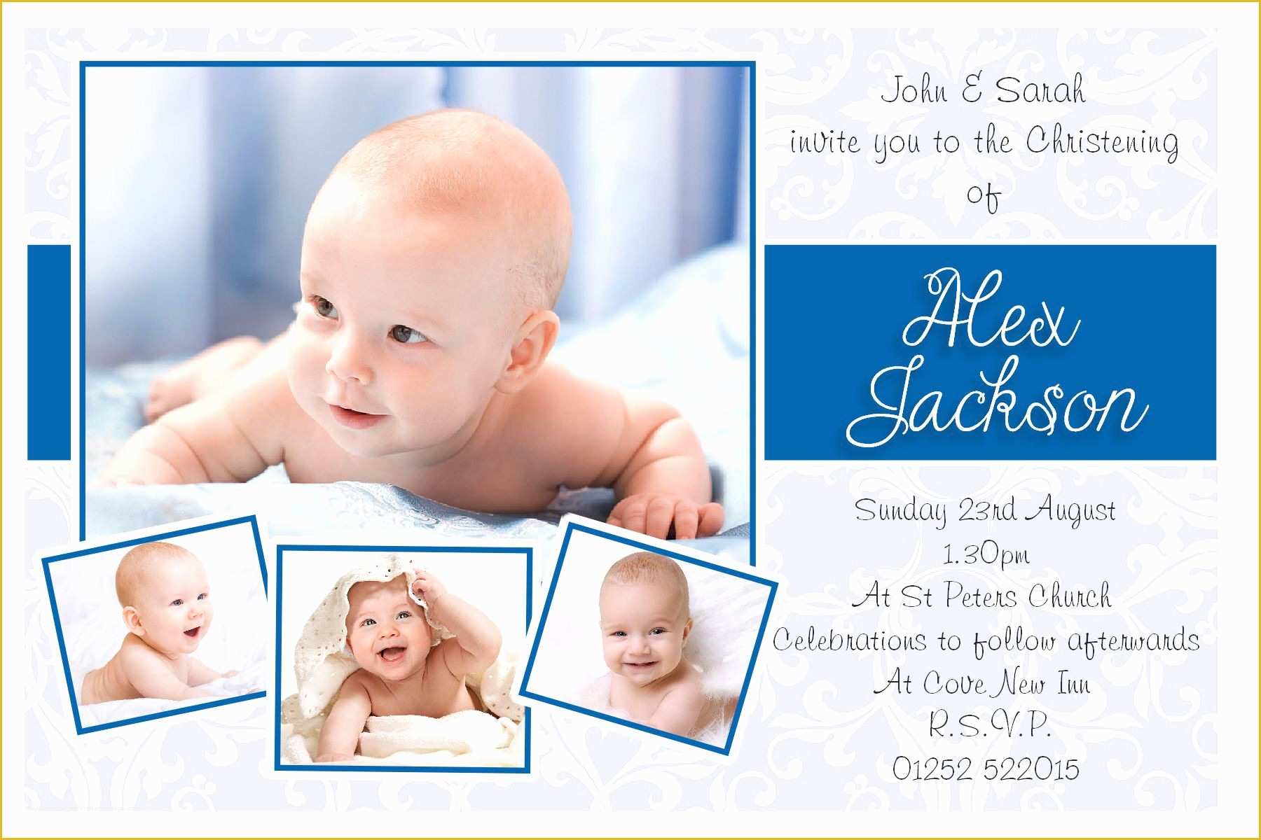 Free Christening Invitation Template for Baby Boy Of Baptism Invitation Baptism Invitations for Boys New