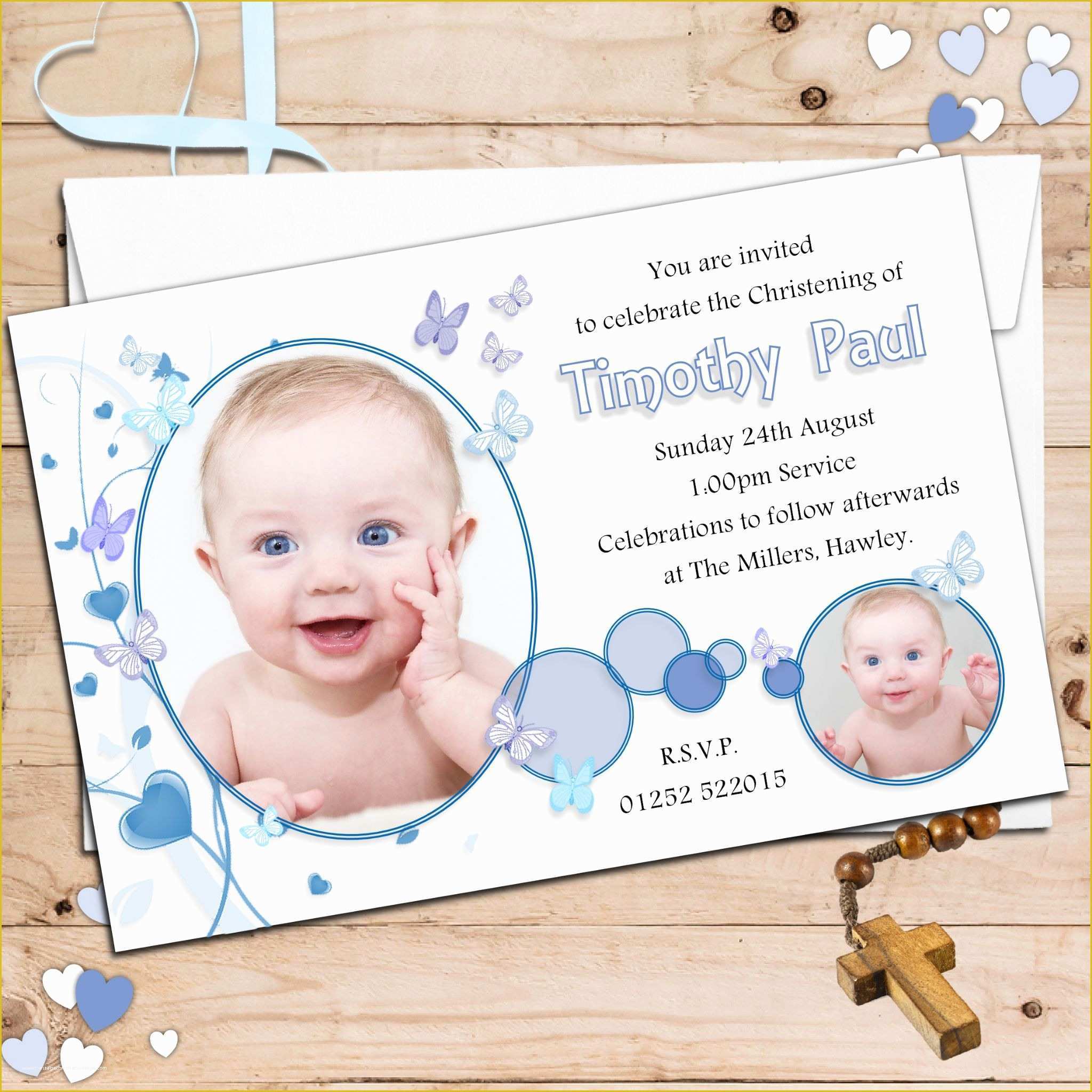 Free Christening Invitation Template for Baby Boy Of Baptism Invitation for Boys Christening Invitation for