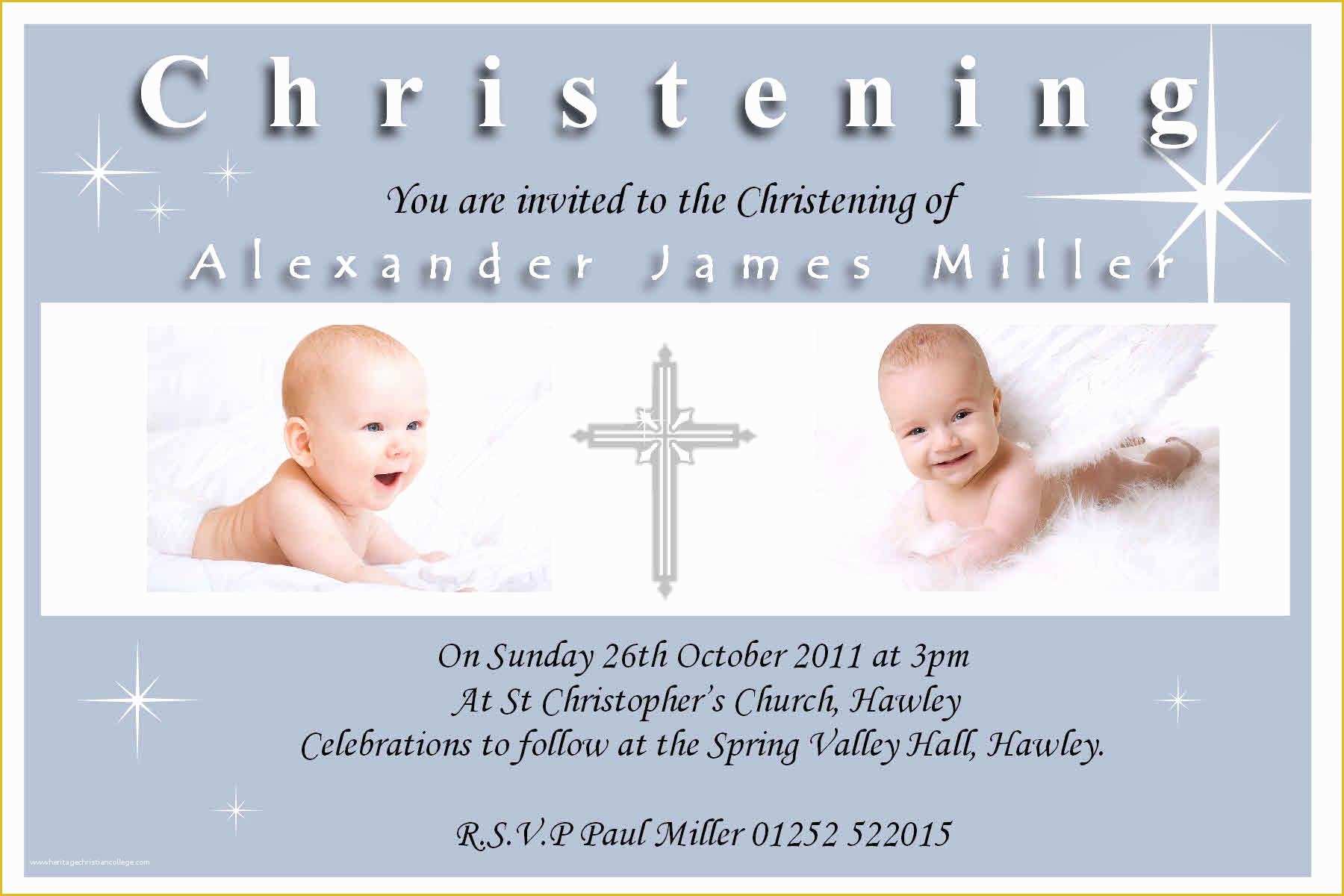 Free Christening Invitation Template for Baby Boy Of Baptism Invitation Template Baptism Invitation Blank