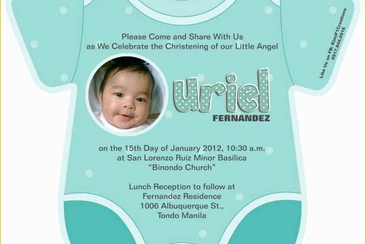 Free Christening Invitation Template for Baby Boy Of Baptism Invitations Baptism Invitation Template