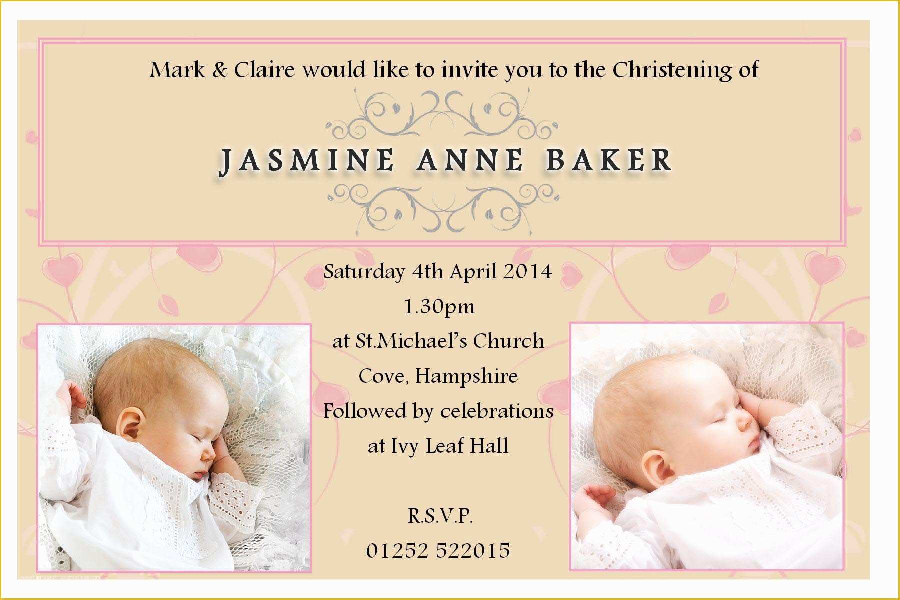 Free Christening Invitation Template for Baby Boy Of Baptism Invitations Free Baptism Invitation Template