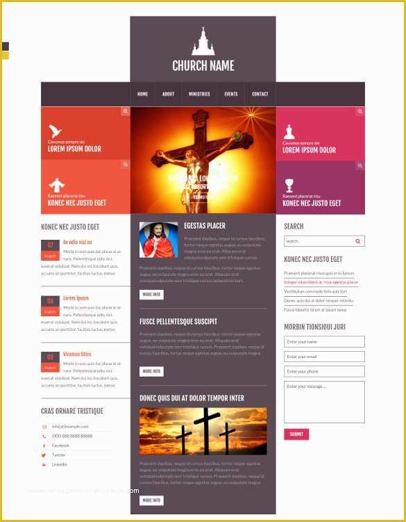 Free Christian Website Templates Of 27 Free Church Website themes &amp; Templates