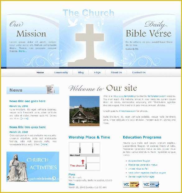 Free Christian Website Templates Of 27 Free Church Website themes &amp; Templates