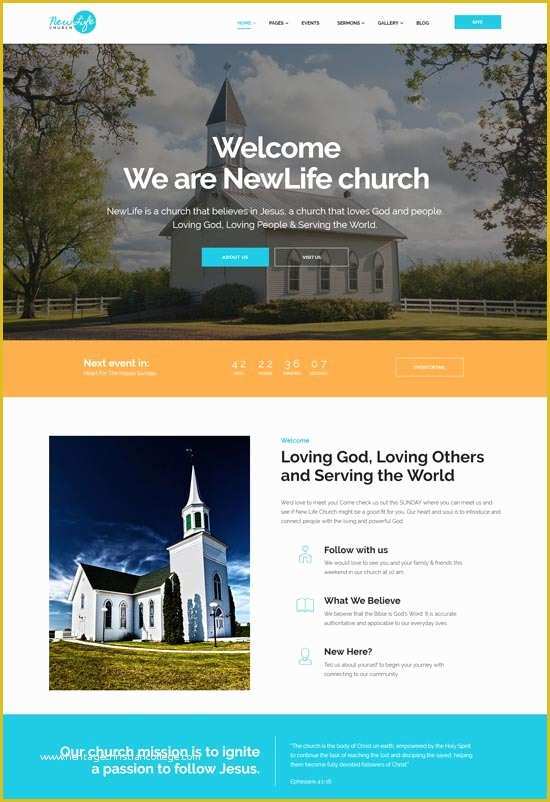 Free Christian Website Templates Of 35 Best Church Website Templates Free & Premium