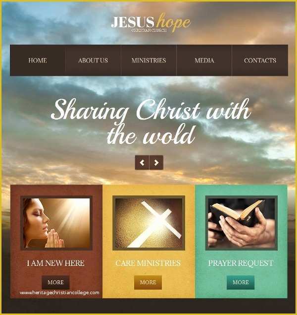 Free Christian Website Templates Of 40 Church Website themes &amp; Templates