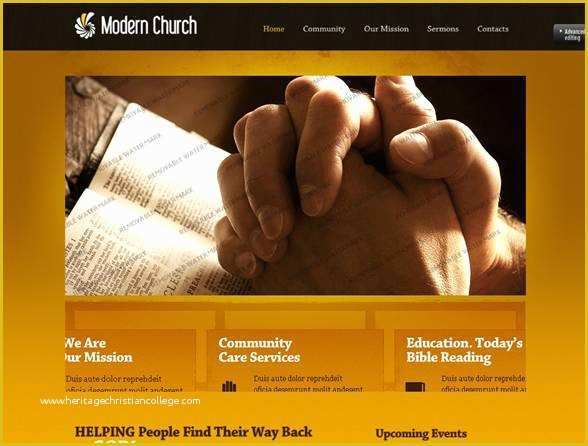 Free Christian Website Templates Of Best Church Website Templates