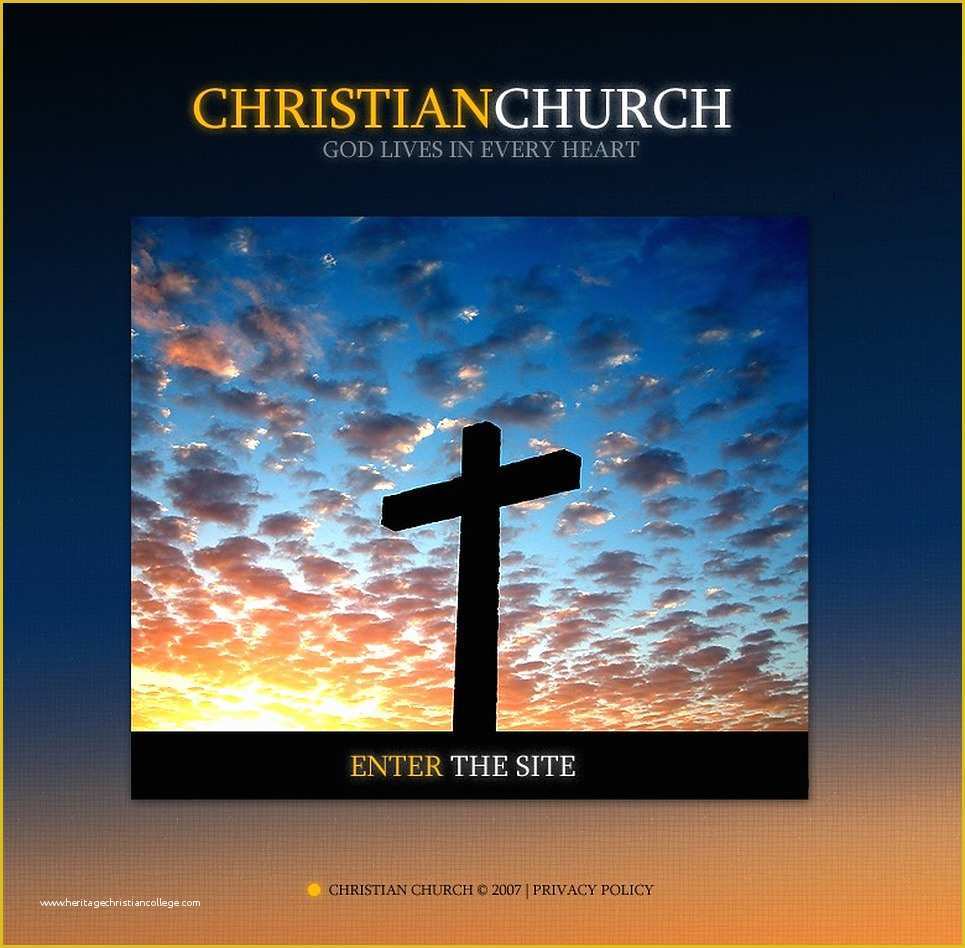Free Christian Website Templates Of Christian Flash Template