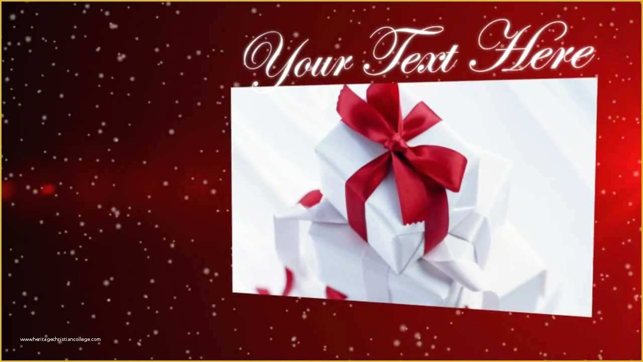 Free Christmas after Effects Templates Of Christmas Free after Effects Template
