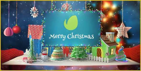 Free Christmas after Effects Templates Of Christmas Paper Card Holidays after Effects Templates