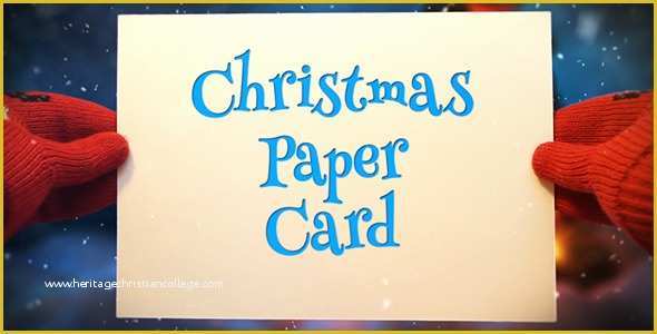 Free Christmas after Effects Templates Of Christmas Paper Card Holidays after Effects Templates