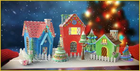 Free Christmas after Effects Templates Of Christmas Paper Card Holidays after Effects Templates