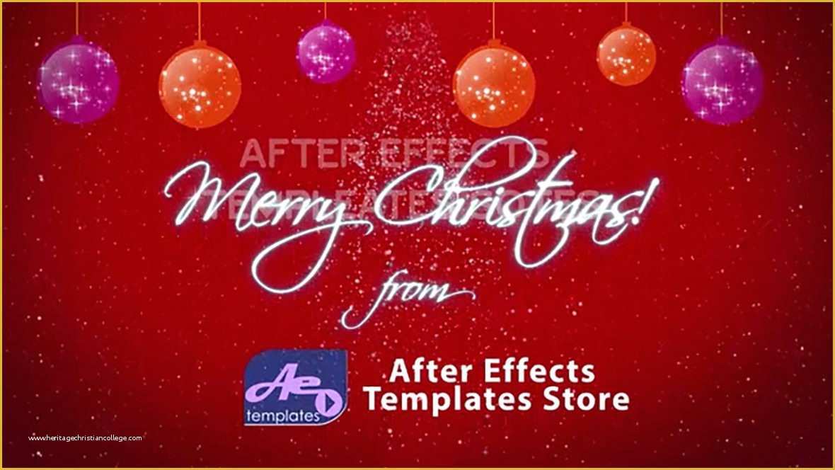 Free Christmas after Effects Templates Of Merry Christmas after Effects Template after Effects