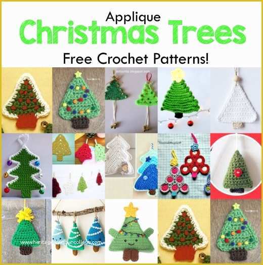 Free Christmas Applique Templates Of 15 Free Christmas Tree Applique Crochet Patterns